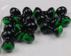 Hareline Double Pupil Lead Eyes, Black w/ Fl. Chartreuse and Black