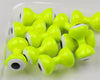 Hareline Double Pupil Lead Eyes, Chartreuse w/ White and Black