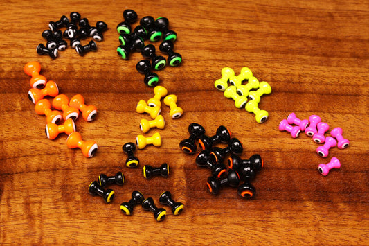 Hareline Double Pupil Lead Eyes, assorted colors