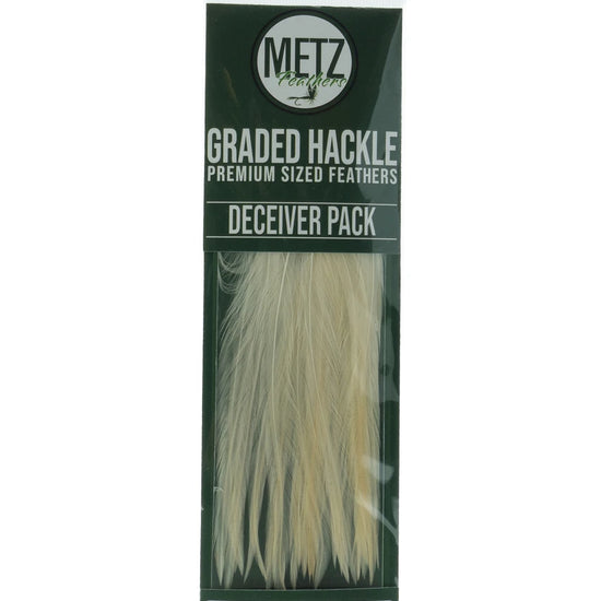 Metz Hackle Deceiver/Streamer Pack White