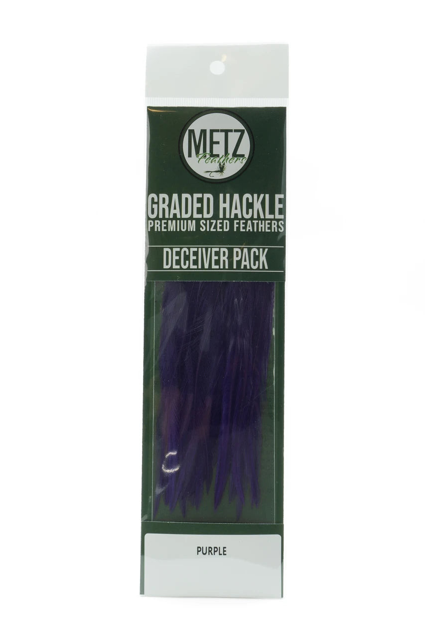 Metz Hackle Deceiver/Streamer Pack Purple
