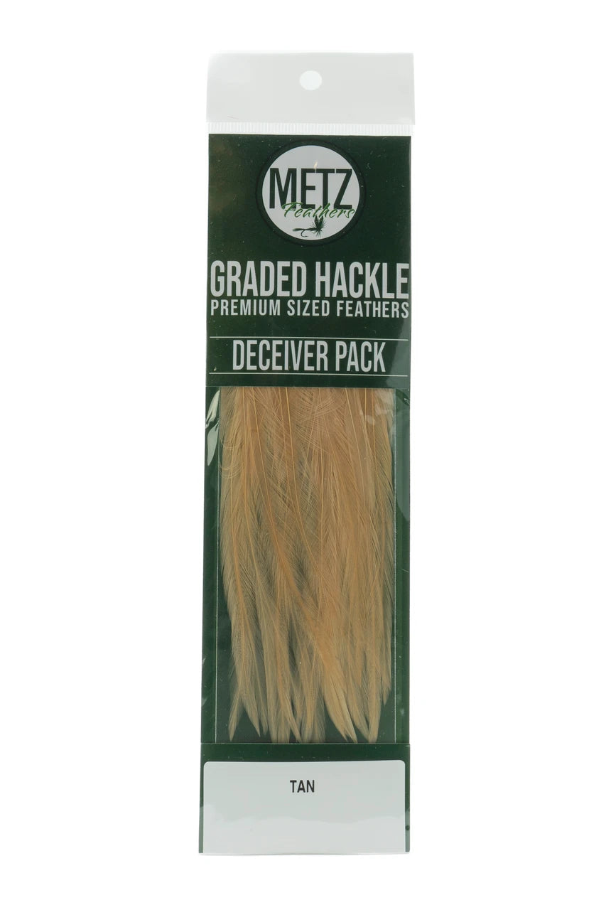 Metz Hackle Deceiver/Streamer Pack Tan