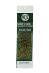 Metz Hackle Deceiver/Streamer Pack Grizzly Chartreuse