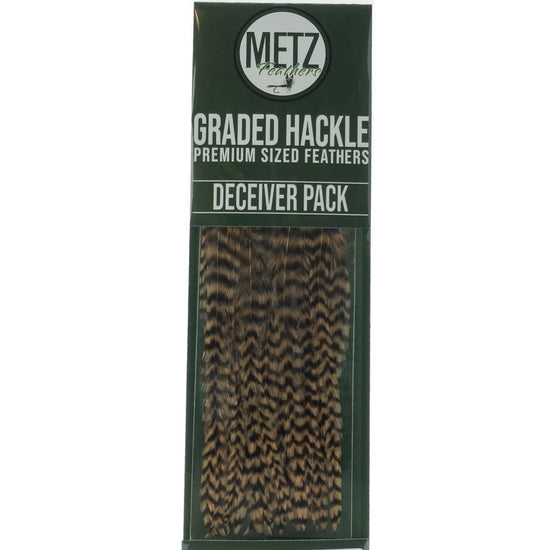 Metz Hackle Deceiver/Streamer Pack Grizzly Tan