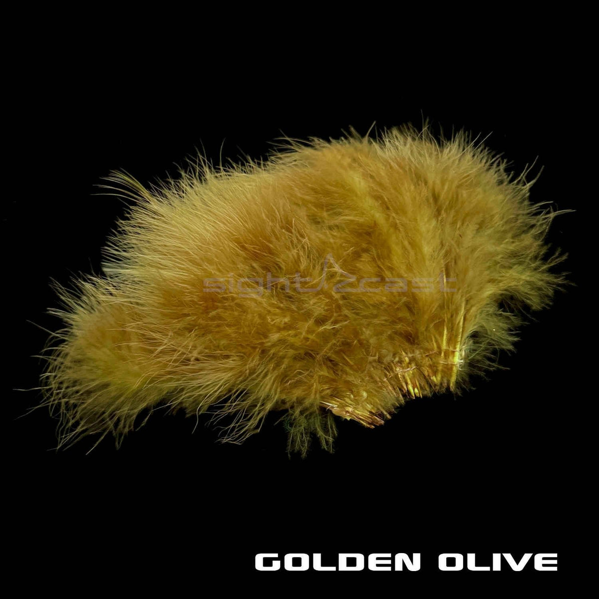 Sight Cast Premium Marabou in Golden Olive