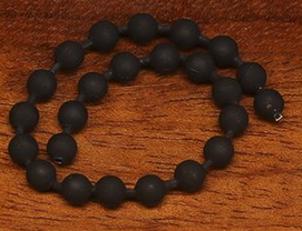Hareline Bead Chain Eyes Black