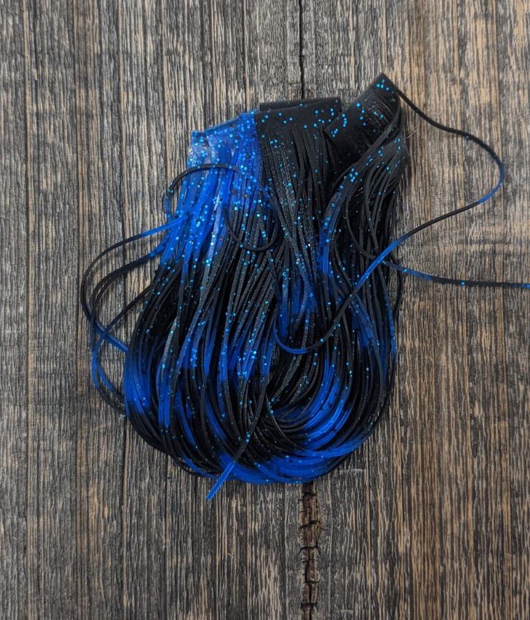 Hareline Fly Enhancer Legs Blue/Black