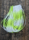 Hareline Fly Enhancer Legs White/Chartreuse