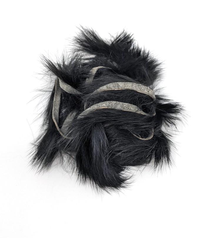 Hareline Crosscut Rabbit Strips Black