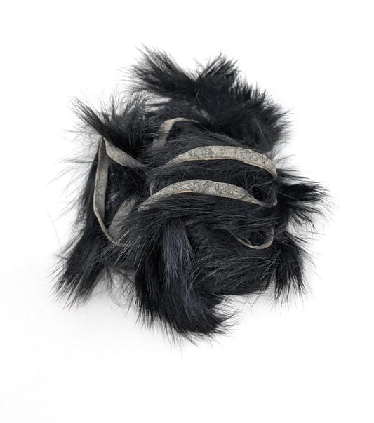 Hareline Crosscut Rabbit Strips Black