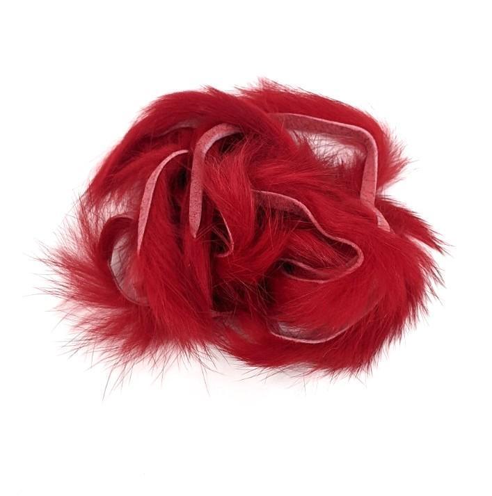 Hareline Crosscut Rabbit Strips Red