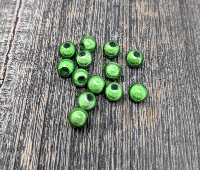 Hareline 3D Beads Green Olive