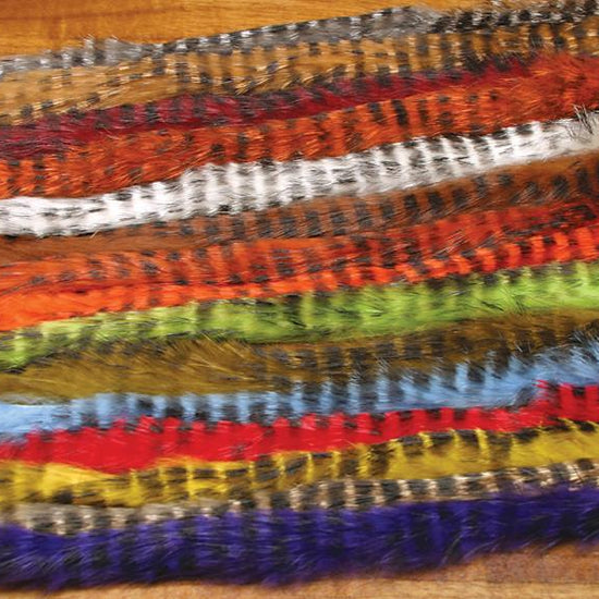 Hareline Black Barred Rabbit Strips
