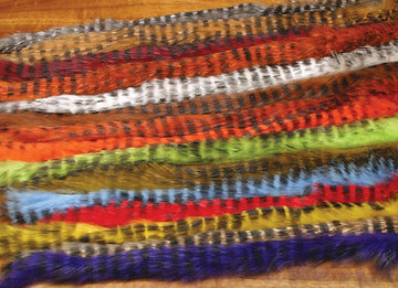 Hareline Black Barred Rabbit Strips