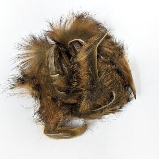 Hareline Black Barred Rabbit Strips Gold Variant