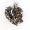 Hareline Black Barred Rabbit Strips Grizzly