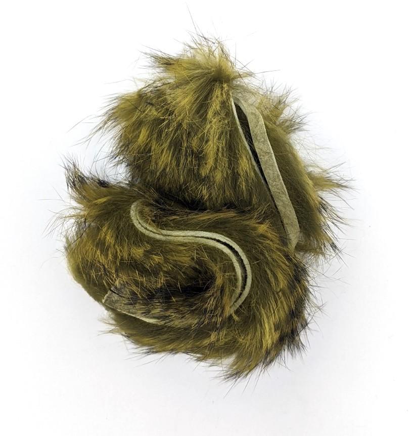 Hareline Black Barred Rabbit Strips Olive Variant