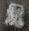 Hareline Black Barred Rabbit Strips White