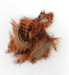 Hareline Tiger Barred Rabbit Strips Black Orange over Tan