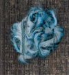 Hareline Tiger Barred Rabbit Strips Blue Black over White