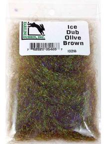 Hareline Ice Dub Olive Brown