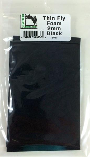 Hareline Thin Fly Foam Black