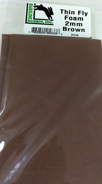 Hareline Thin Fly Foam Brown