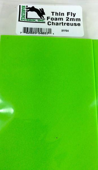 Hareline Thin Fly Foam Chartreuse