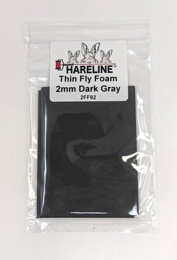 Hareline Thin Fly Foam Dark Grey