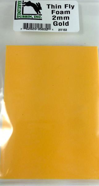 Hareline Thin Fly Foam Gold