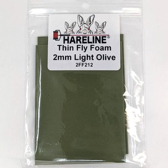 Hareline Thin Fly Foam Light Olive