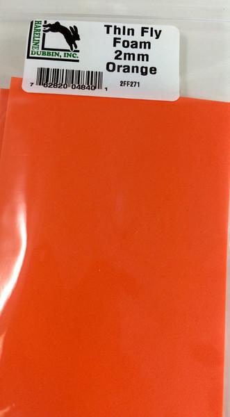 Hareline Thin Fly Foam Orange
