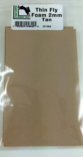 Hareline Thin Fly Foam Tan