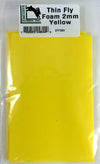 Hareline Thin Fly Foam Yellow