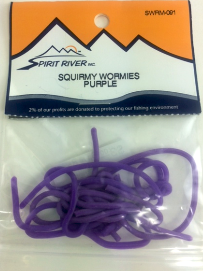 Hareline Squirmy Wormies Purple