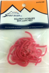 Hareline Squirmy Wormies San Juan Red
