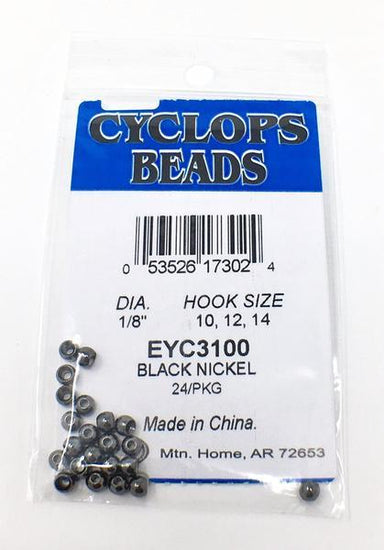 Wapsi Plated Cyclops Beads Black Nickel