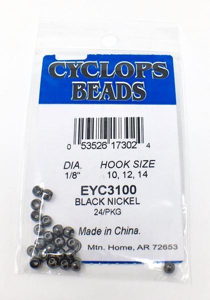 Wapsi Plated Cyclops Beads Black Nickel