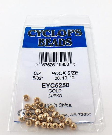Wapsi Plated Cyclops Beads Gold