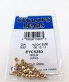Wapsi Plated Cyclops Beads Gold