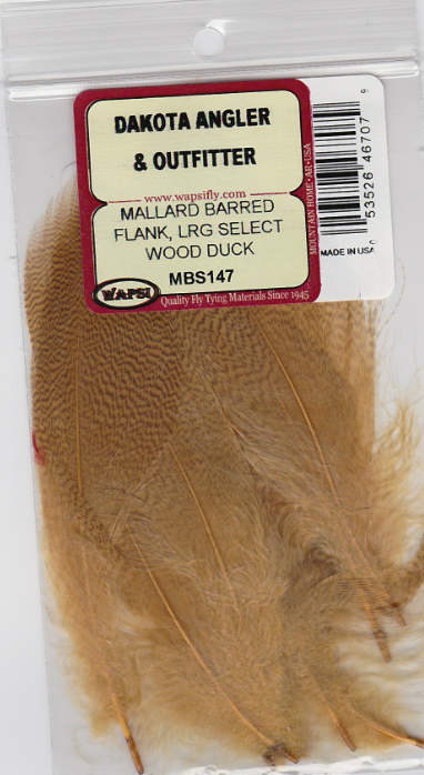 Wapsi Mallard Barred Flank, Large Spey Select Wood Duck