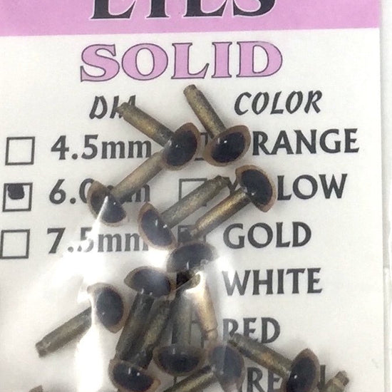 Wapsi Solid Plastic Eyes Gold
