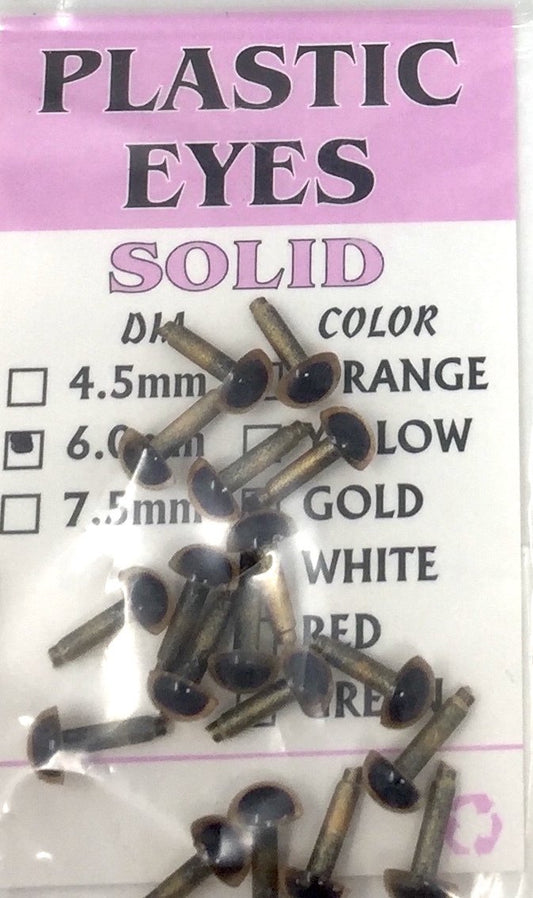 Wapsi Solid Plastic Eyes Gold